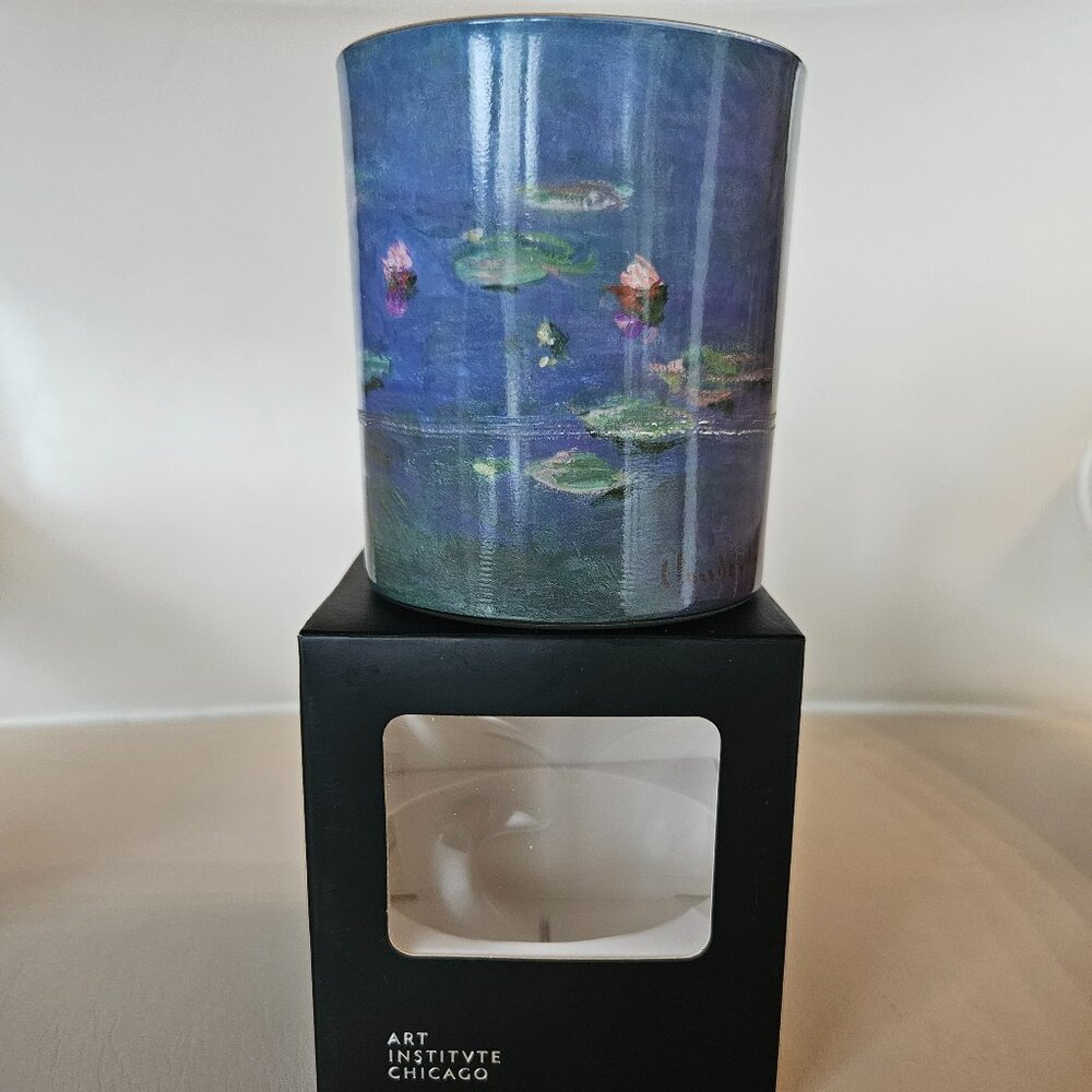 Art Institute Chicago Claude Monet Water Lilies Candle
